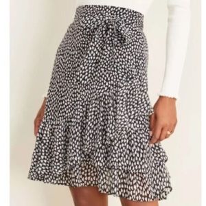 New Ann Taylor Heart Wrap Skirt